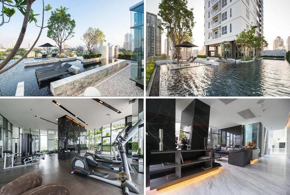 Condo HQ Thonglor ใกล้รถไฟฟ้า BTS ทองหล่อ ขนาด 50 ตารางเมตร 1 ห้องนอน ชั้น22 วิวเมือง ห้องสวย ตกแต่งครบ 9