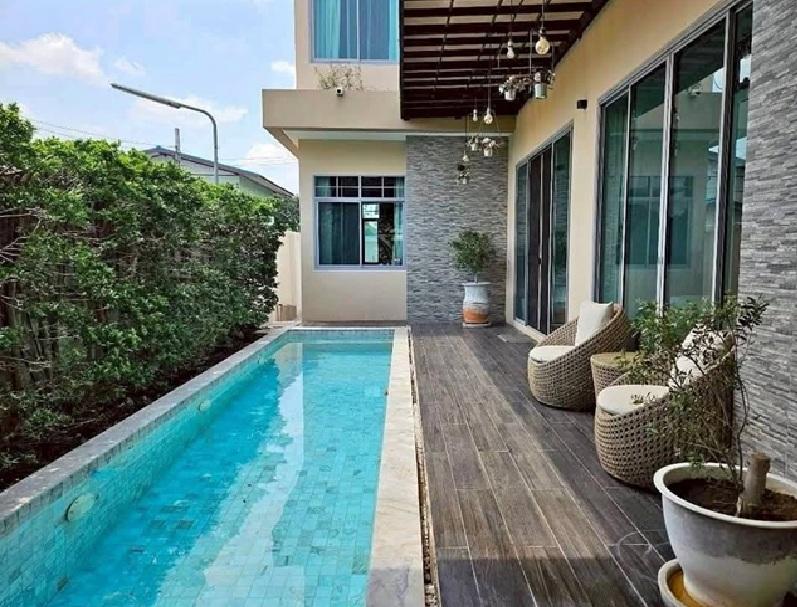 ให้เช่าบ้านเดี่ยว 2 ชั้น พร้อมสระว่ายน้ำ โซนราชพฤกษ์ ฝั่งตรงข้ามเซ็นทรัลเวสวิลล์ เฟอร์นิเจอร์ครบ 1