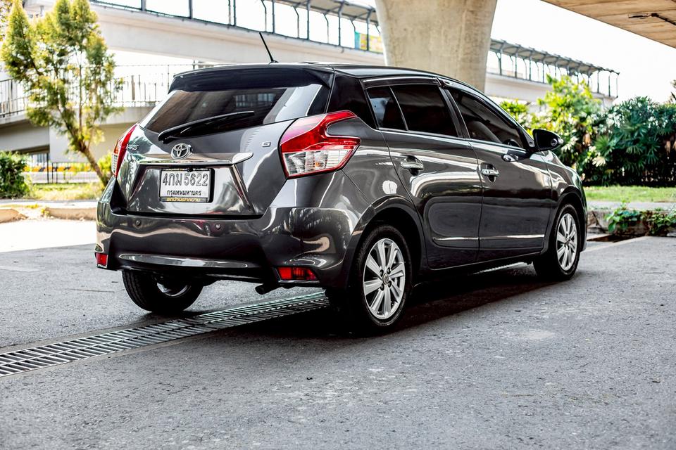 Toyota Yaris 1.2G ปุ่มสตาท์ ปี 2015 สีเทา มือเดียวป้าย 7