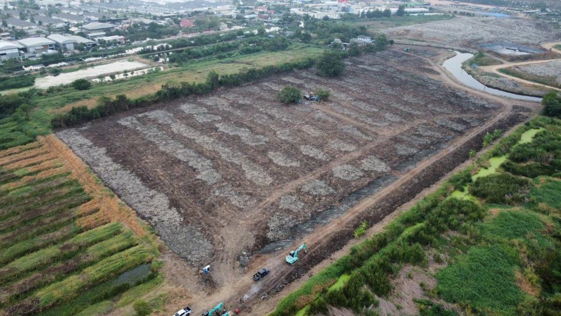 ขายที่ดินถมแล้ว 30 ไร่ ถนนแพรกษา เมืองสมุทรปราการ อยู่ตรงข้ามนิคมอุตสาหกรรมบางปู 4