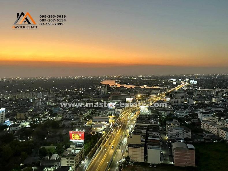 คอนโด LPN Ville แจ้งวัฒนะ-ปากเกร็ด ห้องใหญ่ 2 นอน ห้องมุมวิวพระอาทิตย์ตกสะท้อนแม่น้ำเจ้าพระยา สวย พร้อมอยู่ เฟอร์นิเจอร์ครบ กลางคืนห้องกระจกชมดาว 3