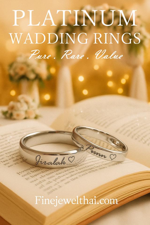 Finejewelthai รับทำแหวนแต่งงาน แหวนแพลทินัม950