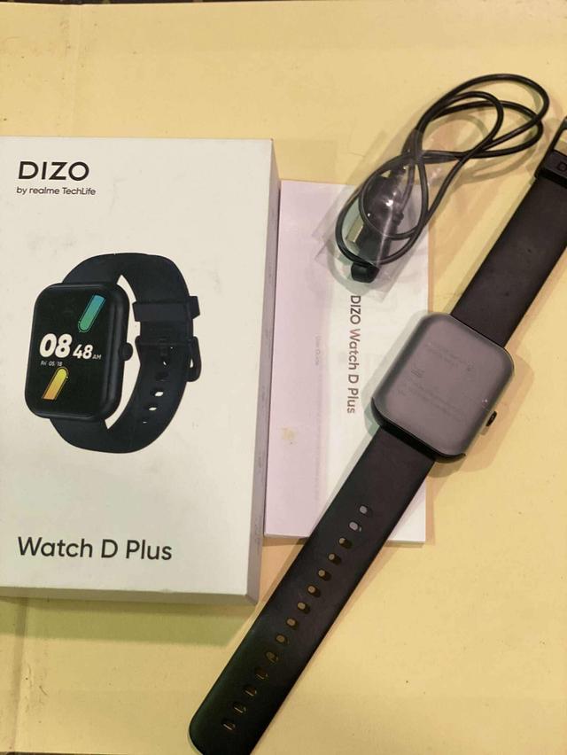 รุ่น: Realme dizo Watch D PLUS ยี่ห้อ: dizo (ส่งต่อค่ะ ทักแชทคลอดูของจริงได้) - สภาพใหม่ 99%++ ไม่มีรอย ใช้งานปกติทุกอย่าง ไม่มีปัญหา🙏