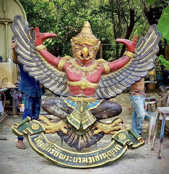 พญาครุฑองค์ใหญ่ ครุฑสำนักงาน ขนาด220ซม รูปหล่อพญาครุฑ