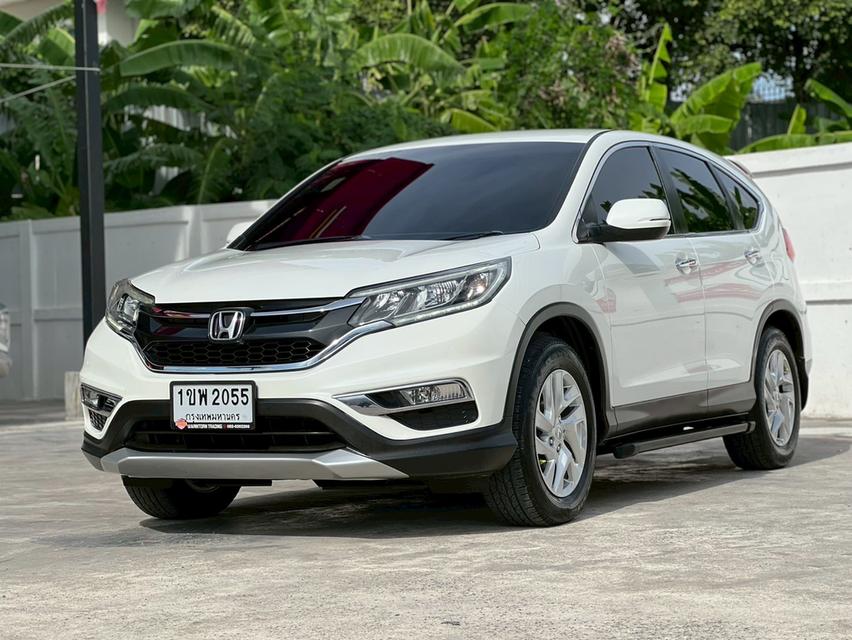 ปี 2015 HONDA CRV, 2.0 E (i-VTEC)โฉม ปี12-17 สีขาว เกียร์ออโต้ เครื่องเบนซิน