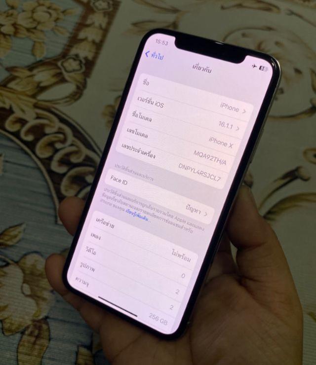 ไอโฟน X สีเงิน มือ 2 4