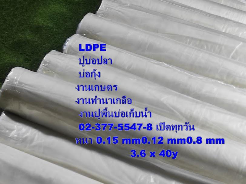 พลาสติกปูบ่อ LDPE 0989374098 หนาความหนา 0.15 mm0.12 mm 5