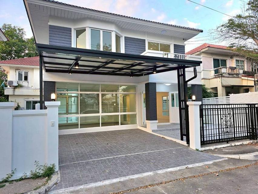 หมู่บ้านมณีรินทร์เลคแอนพาร์คราชพฤกษ์-ติวานนท์ ถนน345  บางคูวัด ปทุมธานี บ้านเดี่ยว2 ชั้น 4