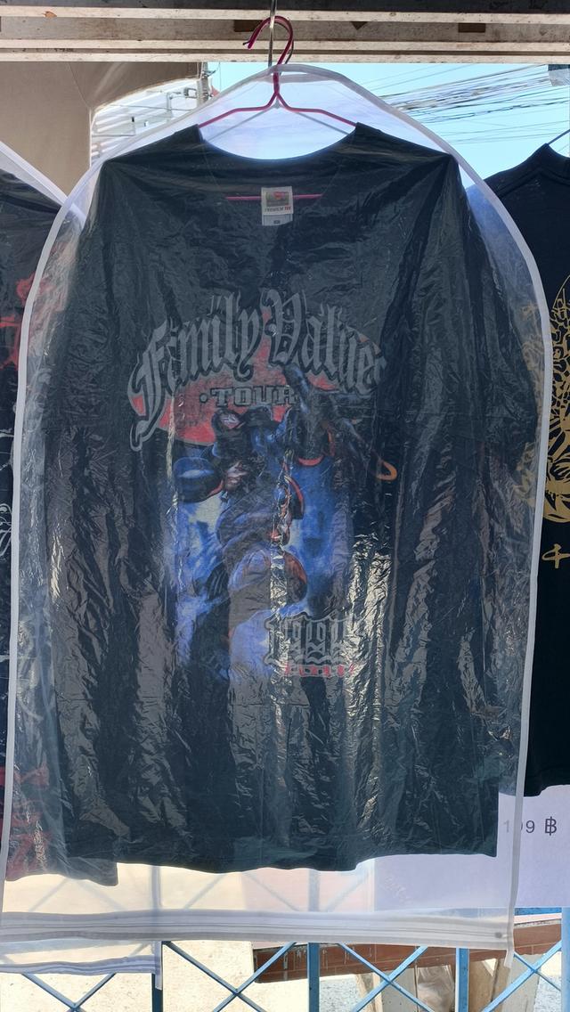 เสื้อวง Limp Bizkit Vintage 1999 Family Values Tour Black T Shirt Limp Bizkit DMX Korn Hip Hop XL รูปที่ 5