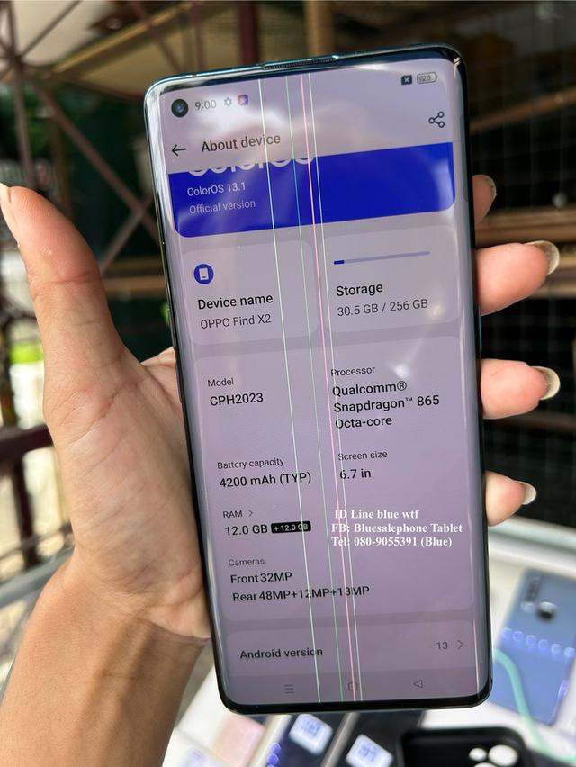OPPO Find X2 รองรับ5G จอโค้ง6.7นิ้วRom256Ram12บวก12 ใชังานปกติ ได้ทุกแอพ ได้ทุกซิม รูปที่ 7