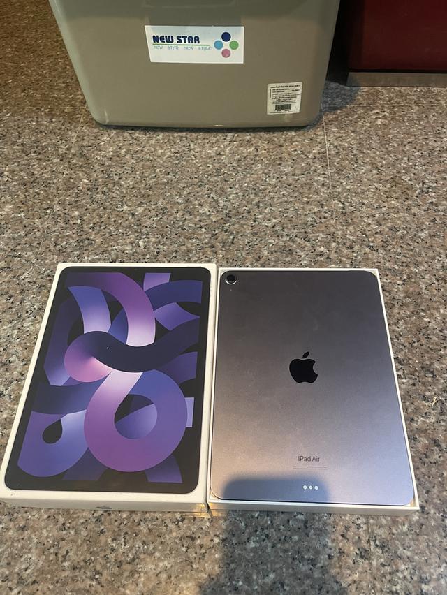 ขายiPadAir5 M1 สีPurple 256กิ๊กมีกล่องไร้รอยตกใช้งานดีใบเสร็จอยู่ครบๆถูกๆ