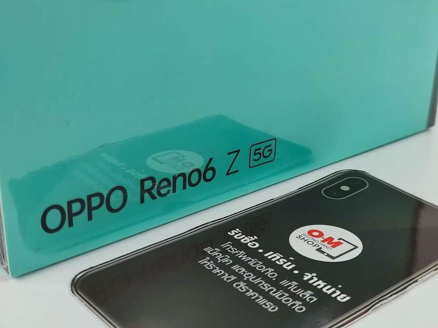 ขาย/แลก OPPO Reno6 Z 5G 8/128GB Aurora ศูนย์ไทย ประกันศูนย์ 1ปี ใหม่มือ1ยังไม่ได้แกะซีล เพียง 8,900 บาท  2