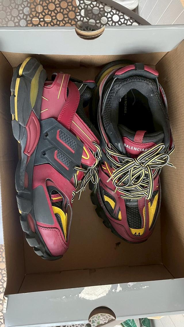 Balenciaga Track Sneaker Bordeaux Burgundy Black Yellow 17