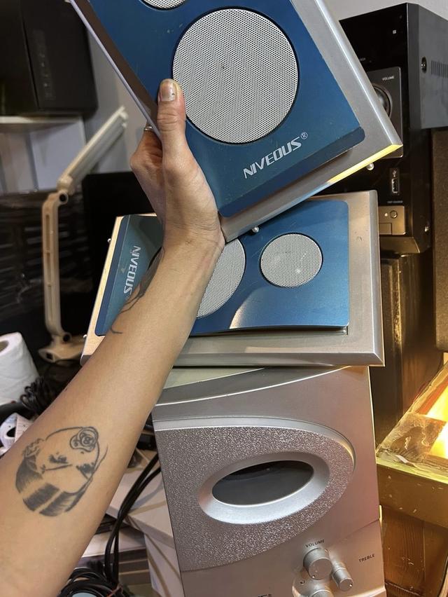 ลำโพงซับ NIVEOUS SA-1200เบสหนัก เสียงแน่น ขายยกเซ็ท3ชิ้น999 ค่า