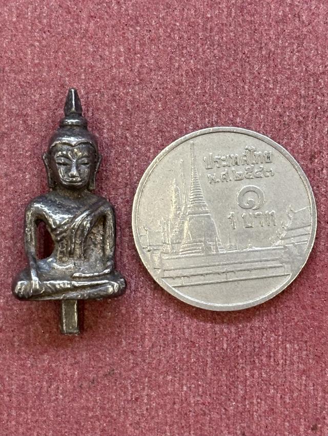 พระยอดธง วัดไก่เตี้ย พระนครศรีอยุธยา พ.ศ.๒๕๒๙ เนื้อเงิน สวยครับ รูปที่ 6