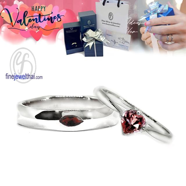 Finejewelthai Valentine Gift แหวนคู่รัก แหวนพลอยแท้ ราคาพิเศษ VG130 รูปที่ 2
