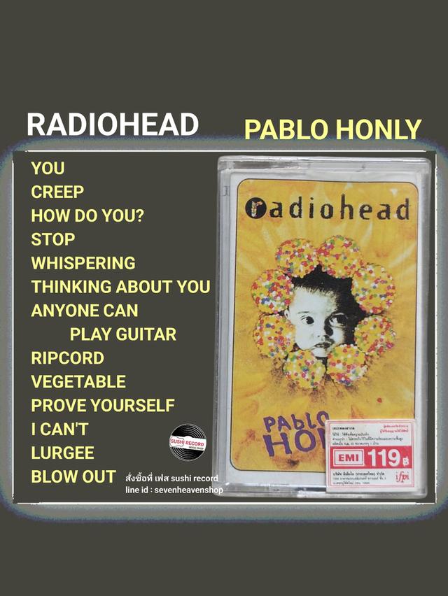 □มือ2 เทปเพลง วง RADIOHEAD□อัลบั้ม PABLO HONLY (ลิขสิทธิ์แท้)(แนว rock) 1