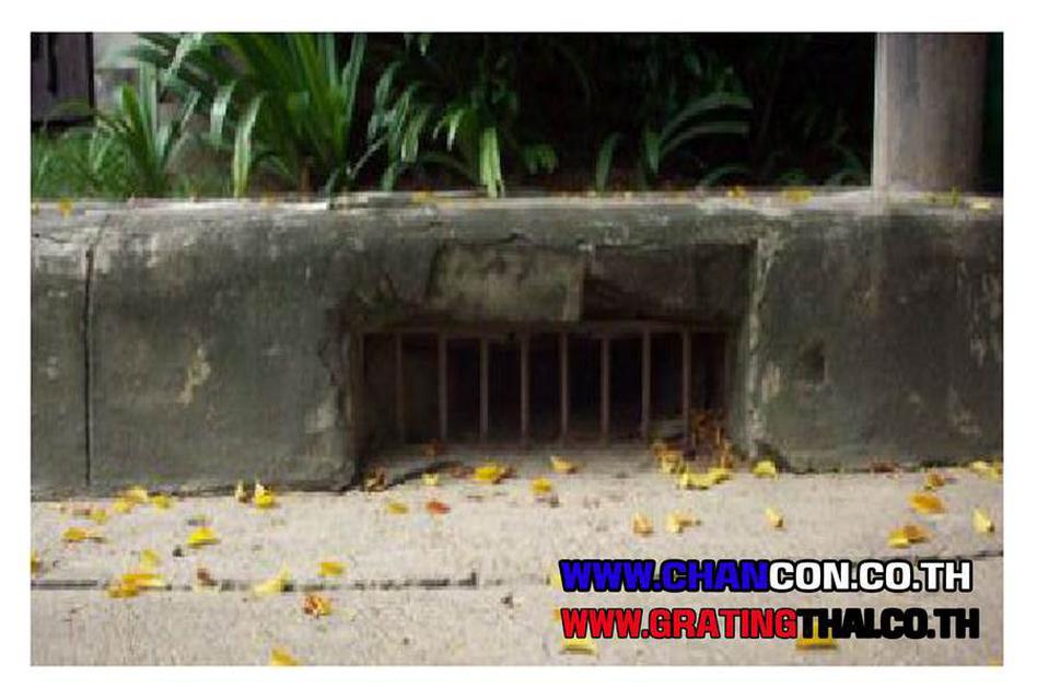 Curbed Drainage Grating Scupper ตะแกรงดักขยะด้านข้างฟุตบาท