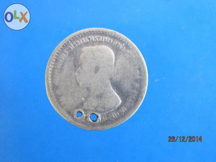 รูป 940 เหรียญ ร.5 สลึงหนึ่ง เนื้อเงิน กรุงสยาม