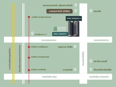 ให้เช่าคอนโดเทอร์ร่า เรสซิเดนซ์ (TERRA RESIDENCE I) ติดรั้วธรรมศาสตร์ ห้องใหญ่ วิวสวน  10