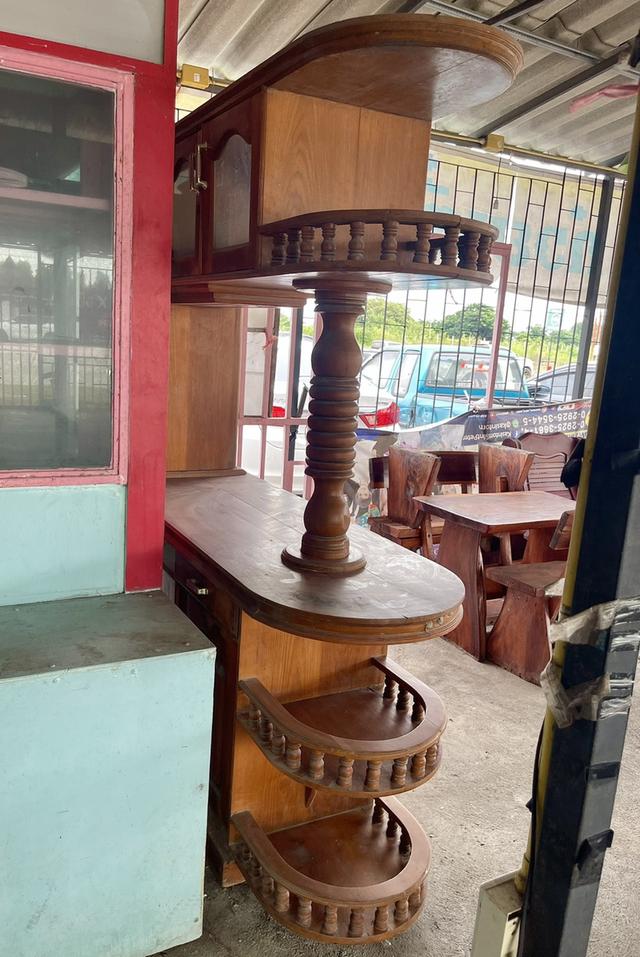 เคาน์เตอร์ไม้สัก บาร์ไม้สัก เคาน์เตอร์บาร์ไม้สัก ชุดใหญ่