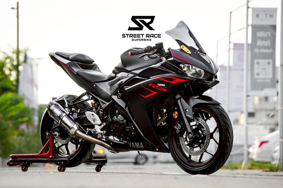 2017 Yamaha r3 ปี 2017 สีดำ ใส่ท่อ yoshimura หล่อๆ เสียงเร้าใจ พร้อมขี่!