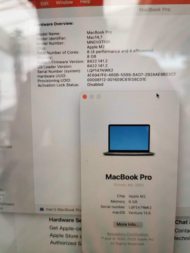 ส่งต่อ MakBook Pro 13 นิ้ว M2 5