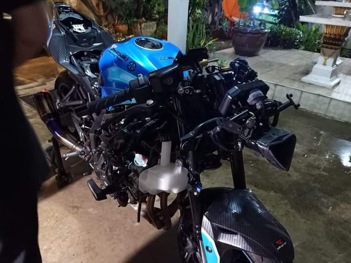 Kawasaki ninjaH2R สีน้ำเงินน 3