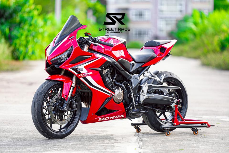 Honda CBR650R 2019 แดง รถปี 2019 รถสวย สภาพดี ท้ายสปอรท ของท่วม