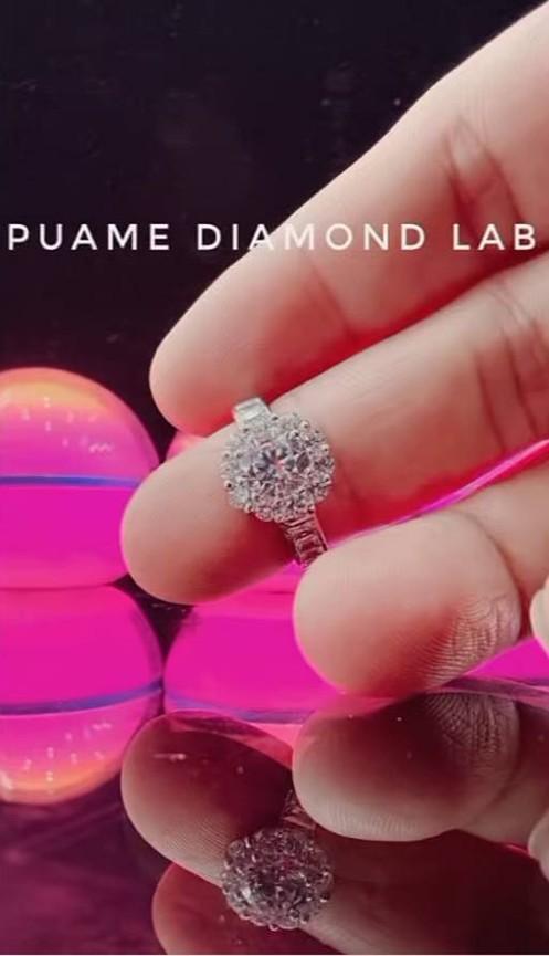 แหวนเพชรแท้ ร้านเราก็สามารถขึ้นตัวเรือนสั่งทำได้ ดีไซน์ทันสมัย งานผีมือละเอียดประณีต พร้อมใบรับประกันสินค้าที่ปุอามี่ Diamond Lap Rama2(095-8894732) รูปที่ 2