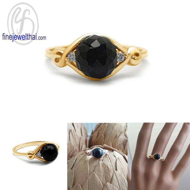 Finejewelthai แหวนนิลแท้ สไตล์วินเทจ R1365on รูปที่ 5