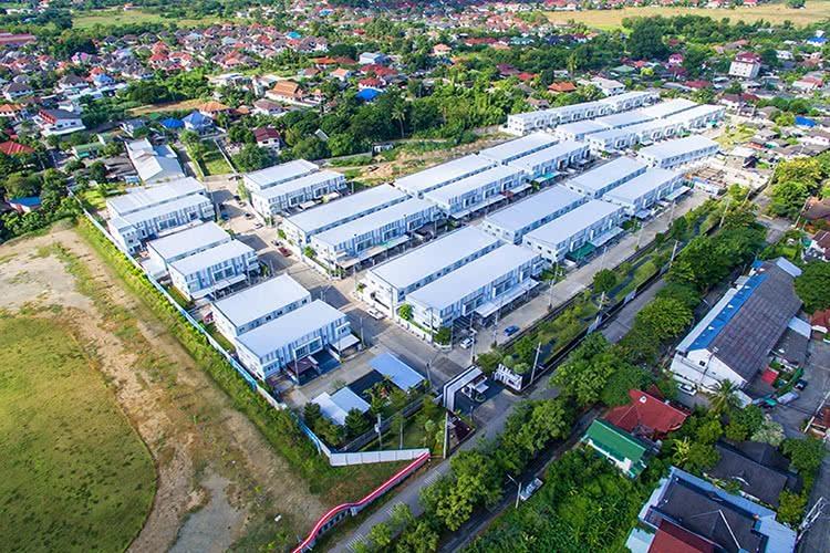 @_TownHouse_@  #เชียงใหม่ เส้นหางดง โครงการTHE URBANA 4 - PALM SPRING  22.7ตร.วา  <<2นอน 3น้ำ>> 4