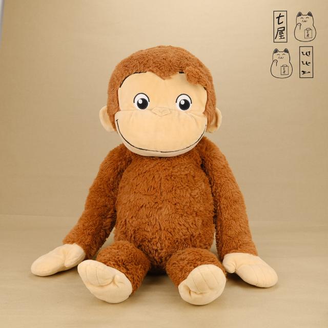 ตุ๊กตา ลิง คิวเรียส จอร์จ เจ้าจ๋อ ขนปุย 🐵 Mega Jumbo Plush 46 cm ~ SEGA・Curious George・Monkey・Fluffy Ver. ~ Universal Studios ✨