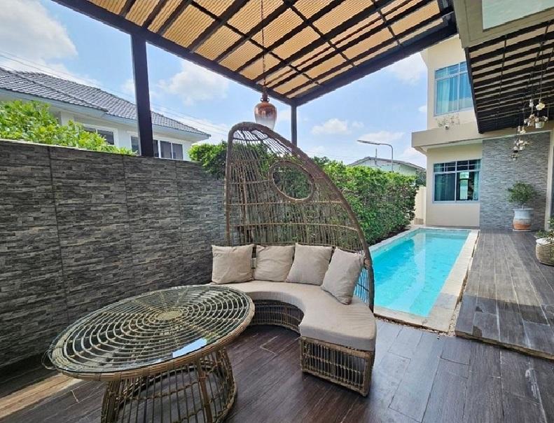 ให้เช่าบ้านเดี่ยว 2 ชั้น พร้อมสระว่ายน้ำ โซนราชพฤกษ์ ฝั่งตรงข้ามเซ็นทรัลเวสวิลล์ เฟอร์นิเจอร์ครบ 12