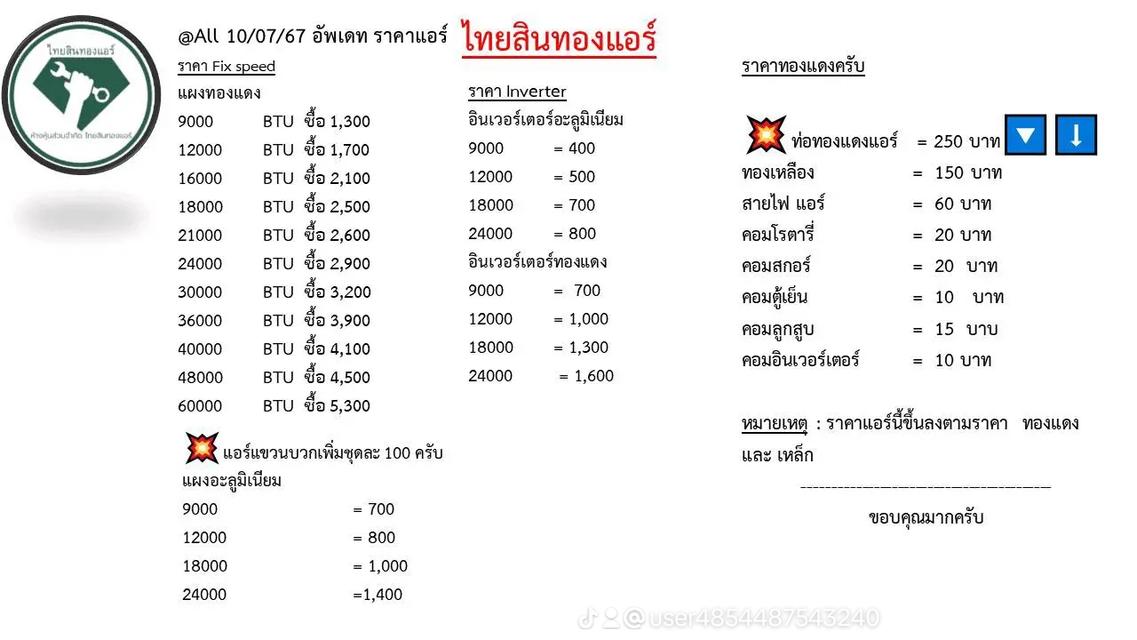 รับซื้อแอร์เก่าทุกชนิดครับ