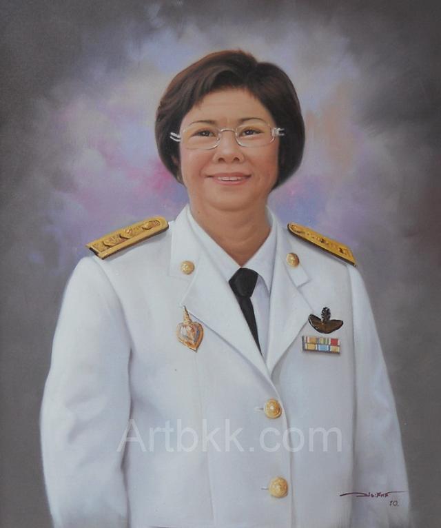 ของขวัญวันเกษียณอายุราชการภาพวาดสีน้ำมันคนเหมือน