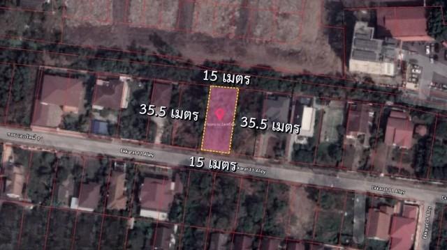 ที่ดินเปล่า เมืองเอก โครงการ 3 รูปแปลงสวยสี่เหลี่ยมผืนผ้า ทำเลดี 6