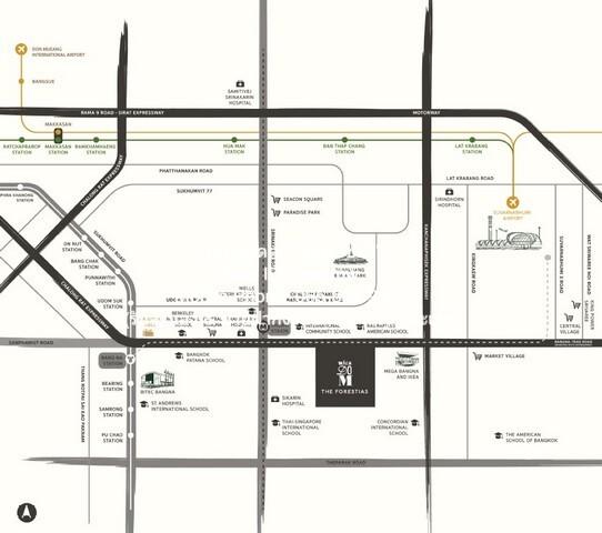 condominium Whizdom The Forestias วิสซ์ดอม เดอะ ฟอเรสเทียส์ 2BEDROOM2BR 39000 บาท ใกล้กับ Mega บางนา และห้าง Central บาง 2