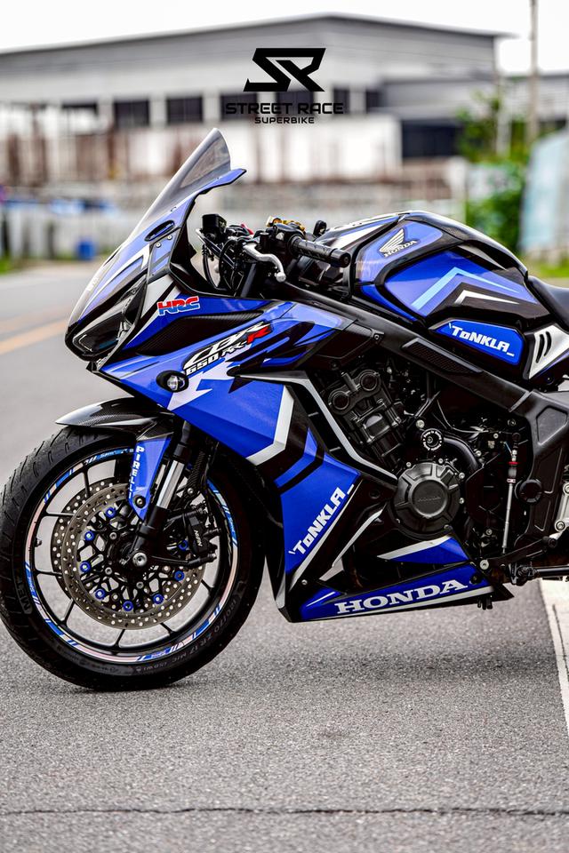 2023 Honda cbr650r ดำฟ้า รถปี 2023 รถสวย แต่งเยอะ 14