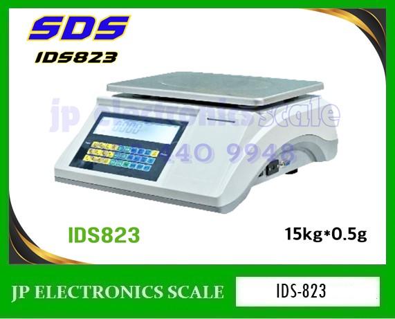 เครื่องชั่งนับจำนวน15kg ความละเอียด0.5g ยี่ห้อSDS รุ่น IDS823
