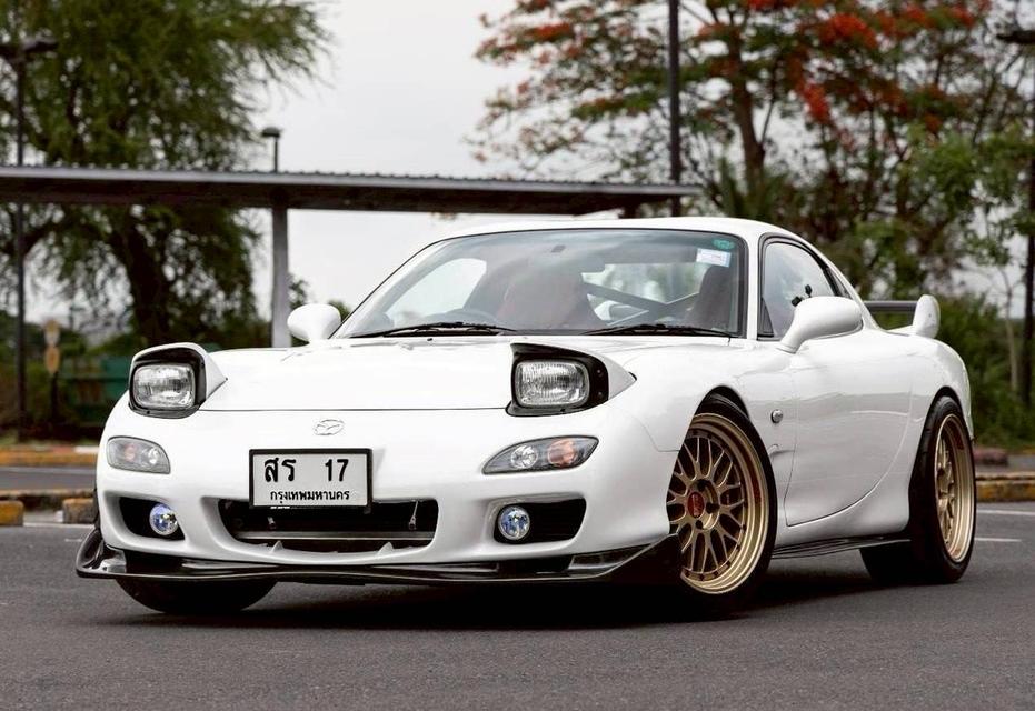 รหัสรถ PR17 Mazda Rx7 ตัวรถปี 1994 จดทะเบียนปี 2011 ตัวรถสีขาวแท้ตัวถังสวย Restore