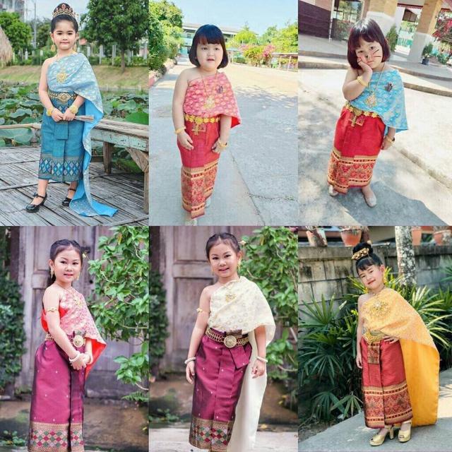 ชุดไทยเด็กหญิง สไบกับผ้าถุง 1
