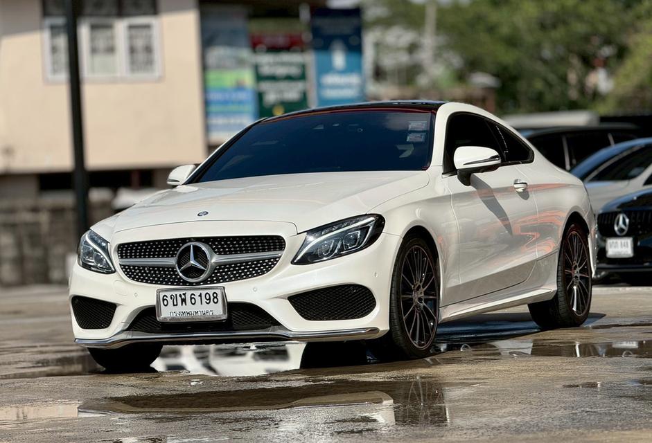 ปี 2016 BENZ C-CLASS, C250 COUPE AMGDYNAMIC โฉม W205 ปี14-23 สีขาว