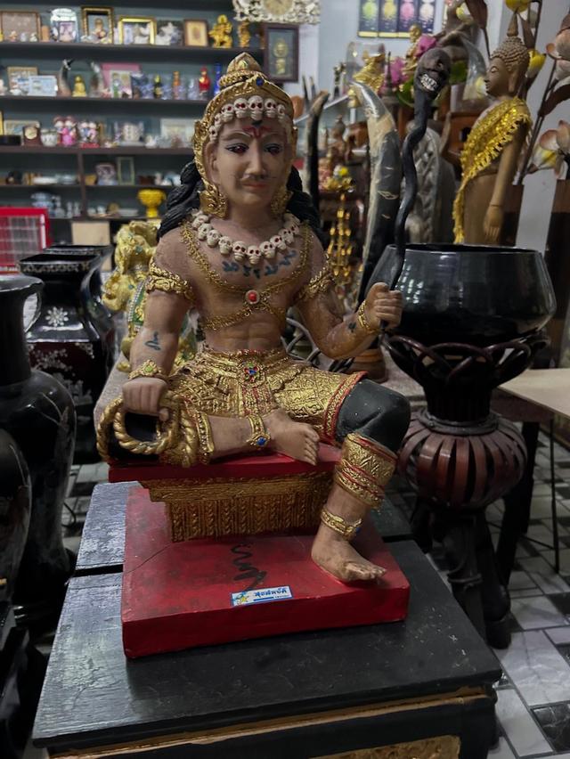 รูปปั้นพระยายมราชองค์ใหญ่ เนื้อเรซินเก่า ปลุกเสกแล้ว(คำกนิตามภาพ)