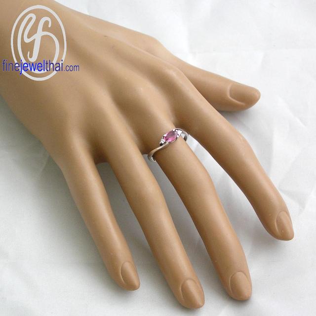 FineJewelThai | แหวนพิ้งค์ทัวร์มาลีน แหวนเงินแท้925 พลอยแท้ R1072tm รูปที่ 3