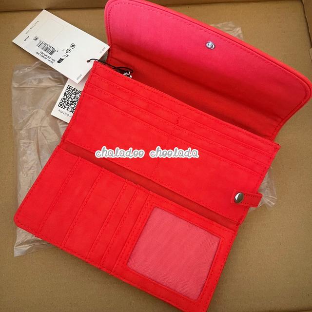 (พร้อมส่ง/ของแท้ค่ะ💯🐒) กระเป๋า Kipling money land escape red รูปที่ 4