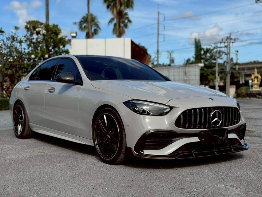 Benz C220d AMG Dymanic w206 2022 แท้ รถสวยจริงๆ เดิมสีดำwrapมา