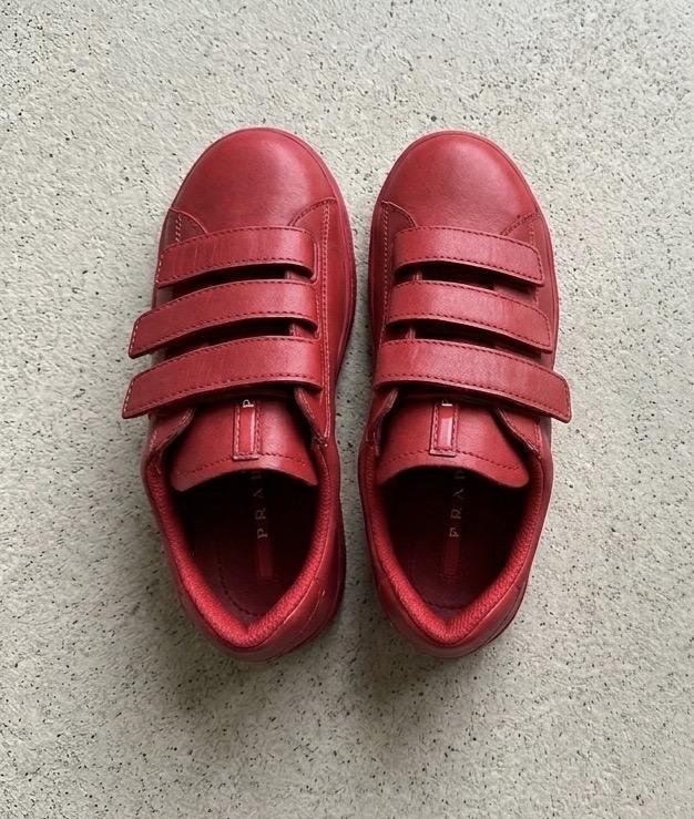 รองเท้า PRADA รุ่น Leather Velcro Sneakers ของเด็ก สภาพดีมาก รูปที่ 4