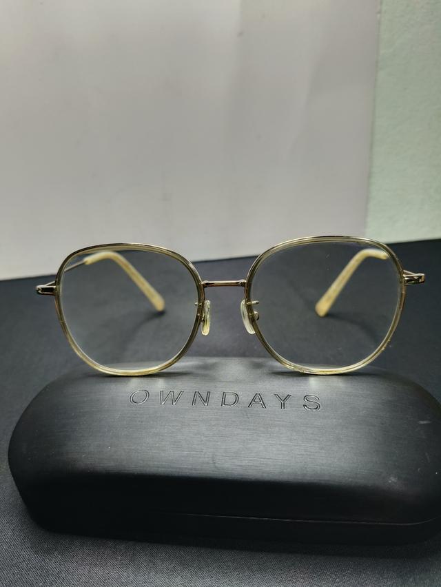 กรอบแว่นตา OWNDAYS แท้ รุ่น Lillabell LB1012N-1A สีทอง ทรงวินเทจ พร้อมกล่อง รูปที่ 2