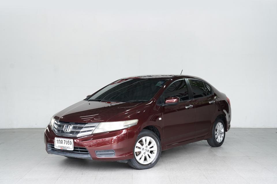 HONDA CITY 1.5 V CNG AT ปี 2012 จด 2013 สีแดง